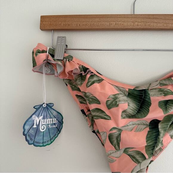 NWT Show Me Your Mumu Palm Print Bikini Bottoms - Picture 4 of 7
